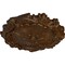 Ekena Millwork Plymouth Ceiling Medallion (Fits Canopies up to 1 5/8"), 16 3/4"OD x 1 3/8"P, Root Beer Crackle CM16PLRBC - alternate 4